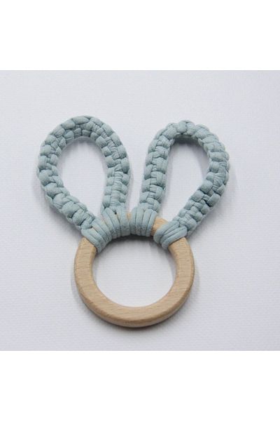 Tasarı Sanatı Child/Baby Special Design 100% Natural Cotton Rope Rabbit Ear Teether-Teether