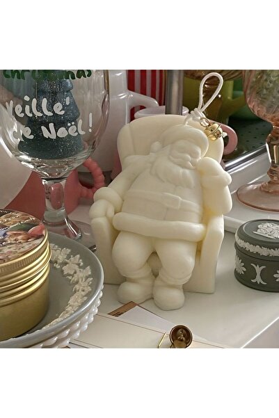 SCA CANDLE Noel Baba Baba Noel Yeni Yıl Yılbaşı Krismas Oturan adam düz Beeya...