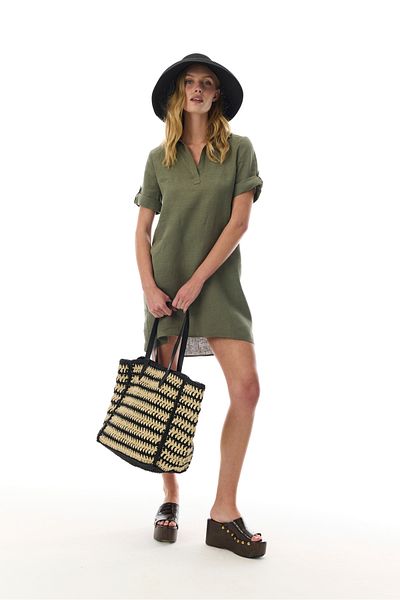 Mudo A Form Shirt Collar Mini Dress