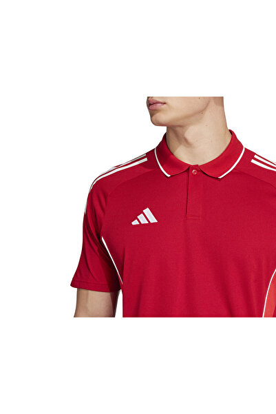 adidas Tiro25C Men's Football Polo Neck T-Shirt Jy1805 Red