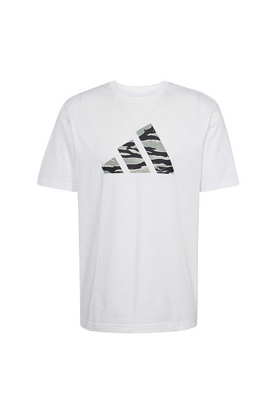 adidas Μπλούζα T-shirt με λογότυπο M C Camo Jı6770 Μαύρο/μαύρο/λευκό