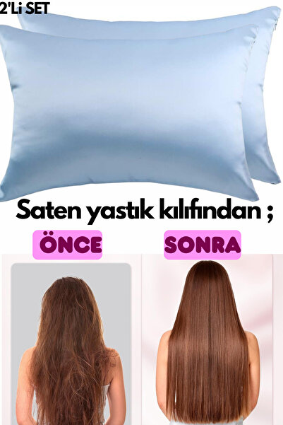 ModaCon مجموعة مستحضرات التجميل لشعر مجعد ومستقيم من الساتان وغطاء وسادة مشبك...