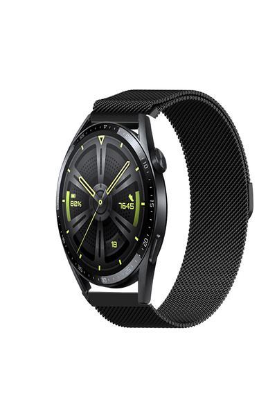 Tagomoon Huawei Watch Gt3 46mm Uyumlu Kordon Hasır Metal Örgü Tarz Mıknatıslı...