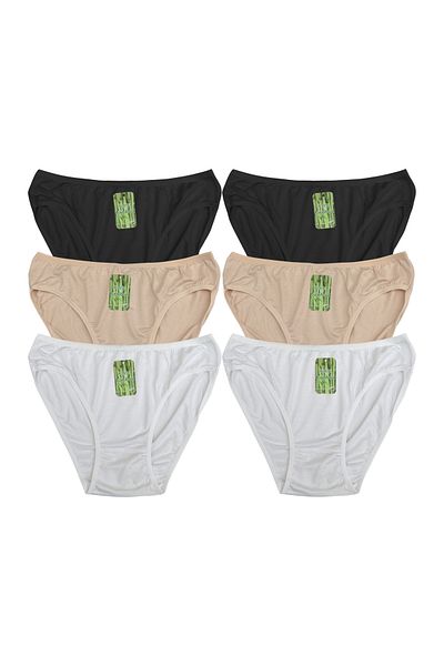Özten 6 Pack Women's Bamboo Panties
