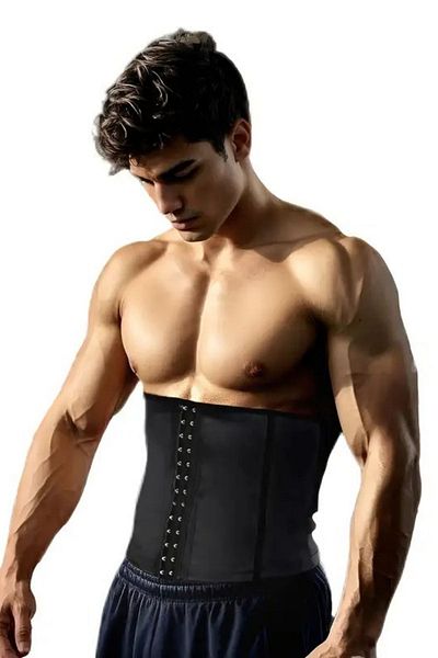 MİSTİRİK Fogliano Model Waist Support Firming 3 Stage Strapless Latex Corset Black Color