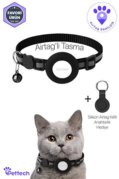 Genel Markalar AirTag'li Kedi Tasması - Evcil Hayvanlar İçin Özel Tasarım