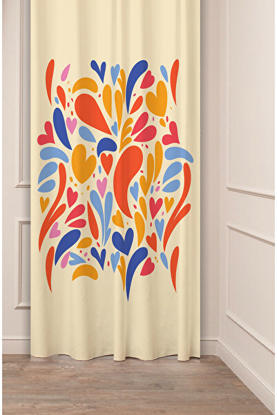 GREENDECOR Bohemian Flowers Geometric Line Patterned Special Design Digital P...