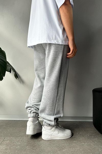 Flaw Wear Basic Gray Melange Jooger Sweatpants