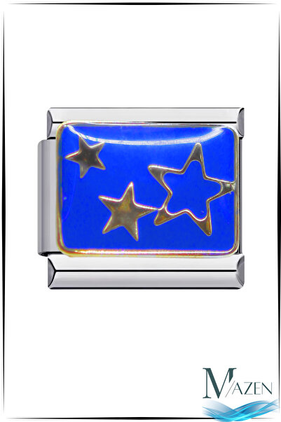 MAZEN قطعة واحدة من سوار المعصم الإيطالي الليلي المرصع بالنجوم - سوار إيطالي متوافق مع السحر