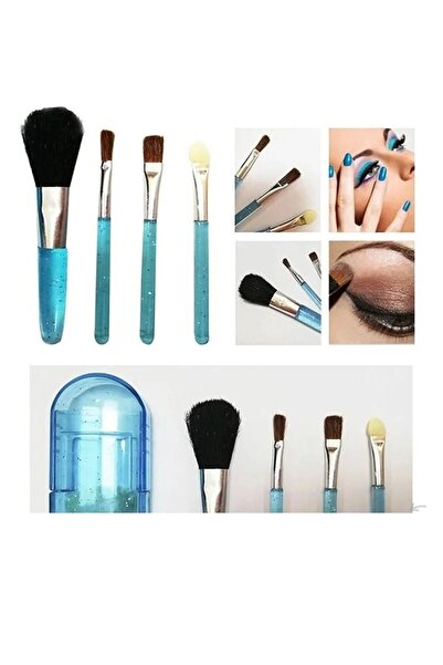 UPEKA Set de 4 mini perii portabile pentru machiaj cosmetic