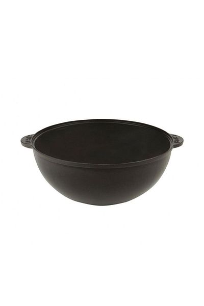 Lava Cast Round Uzbek Kazan / Pot. Cast Iron Solid Handle Diameter (Ø) 28cm.