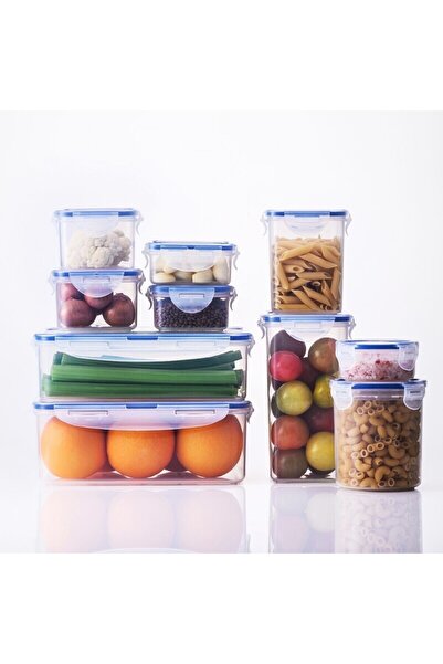 locknlock حاوية طعام مستطيلة محكمة الغلق بسعة 2.6 لتر مع فاصل