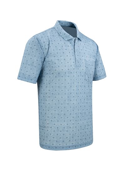 Çizgi Triko Ανδρικό μπλουζάκι Polo Neck Digital Printing Classic Fit με τσέπη - 5104