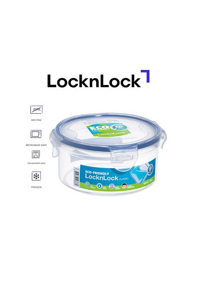 locknlock 600ml  Round  Airtight Food Storage - BPA-Free, Microwave, Freezer, and Dishwasher Safe