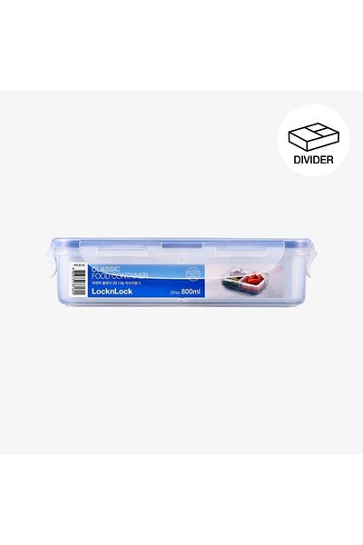 locknlock 800ml Rectangular  Airtight Food Storage with Divider