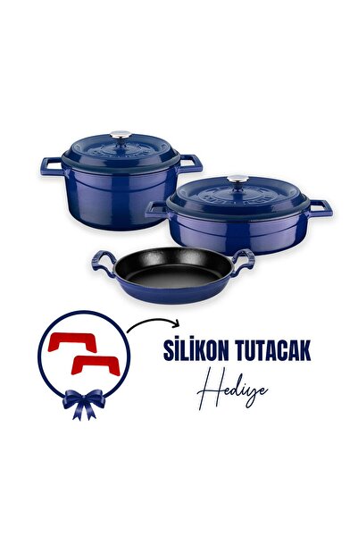 Lava Döküm 3x Trendy Serisi 6 Parça Tencere Seti