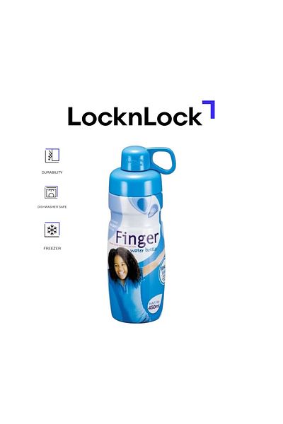 locknlock 450ml Finger Water Bottle - Blue