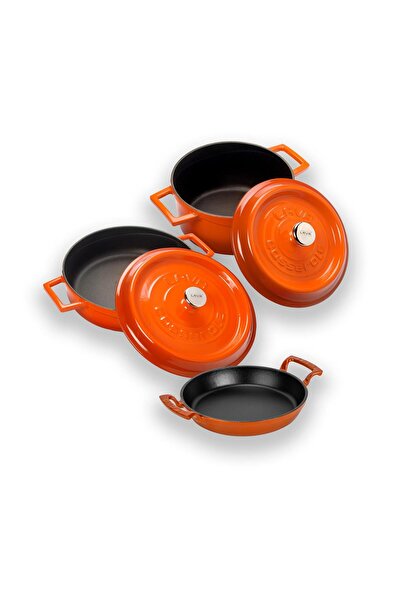 Lava Döküm 3x Trendy Serisi 6 Parça Tencere Seti