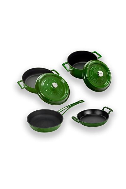 Lava Döküm 4x Trendy Serisi 7 Parça Tencere & Tava Seti