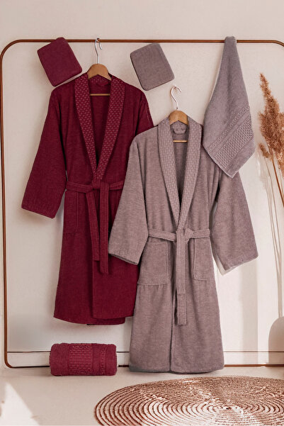 Fiyonk Home Set of 6 Cotton Bathrobes | Soft Absorbent Team - Chyelislik