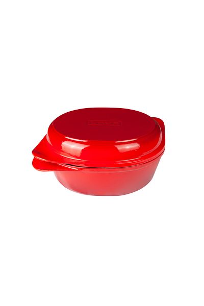 Lava Cast Iron Pot with Solid HandleSize 24x27cm