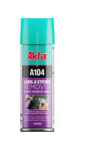Akfix Etiket Sökücü Sprey A104 Yapışkan Kalıntı Giderici ( Yac104 )