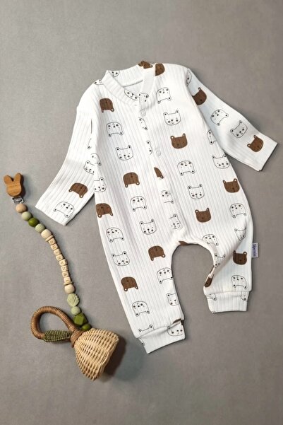 Süpermini BEBEK YENİDOĞAN ÇOCUK YUMUŞAK % 100 PAMUKLU AYICIK DESEN BEBEK MANŞ...