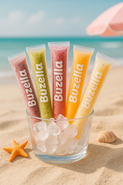 Palifix 50li Buzlu Atıştırmalık BuzellaPoşeti BPA’sız Tek Kullanımlık Zipli Dondurucu Tüp Meyvebuz Poşeti