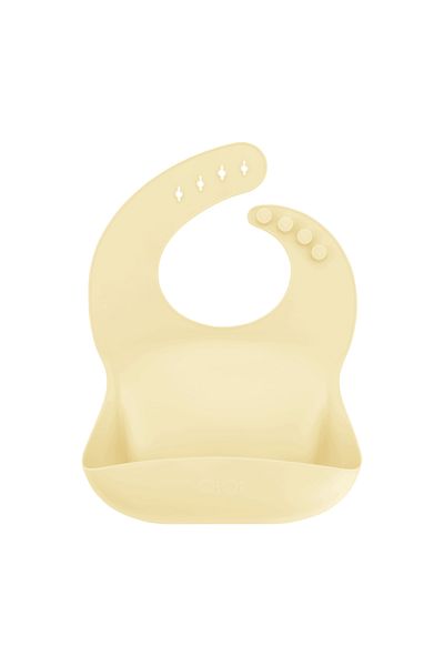 OiOi Basic Silicone Baby Bib Mellow Yellow
