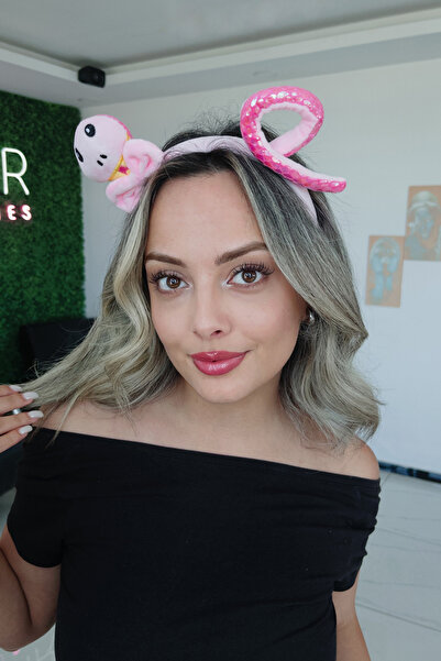 TAKIŞTIR Pink Color Snake Figured Crown