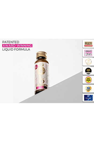 GOLD COLLAGEN ® Pure 10 Day Skin, Hair & Nails | 25 Age | Peach & Lychee Flavor | 50ml X 10 Bottles