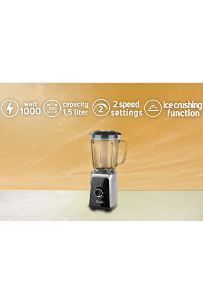 Zilan Zln3925 | Stand Blender | 1.5l Cam Hazne | 1000w | 2 Hız Ayarı | Pulse Fonksiyonu | Buz Kırma