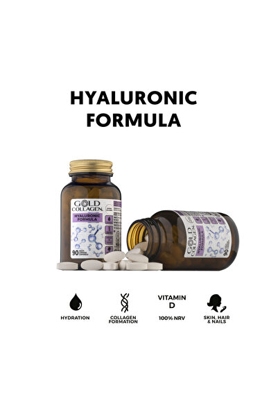 GOLD COLLAGEN ® Hyaluronic Formula - Advanced Skin Moisture and Hydration Tab...