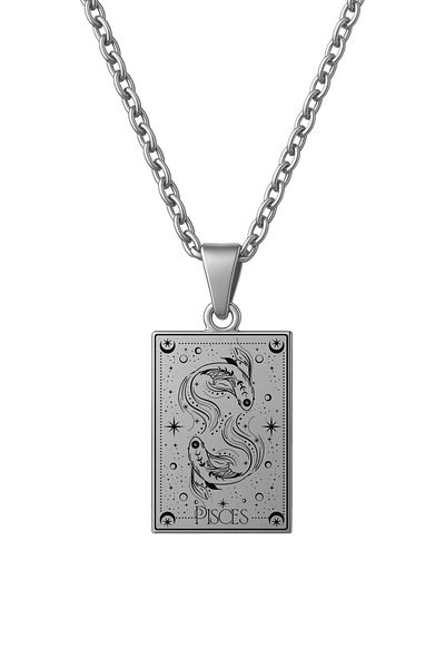 ArtinArt Pisces Tarot Necklace |   316L Anti-Tarnish Steel