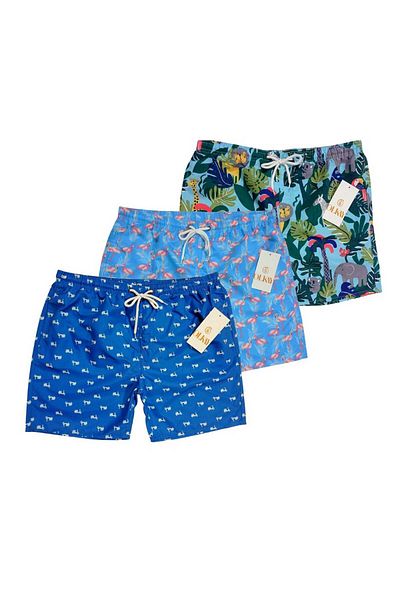 essentialneedsforall 3 PIECES MEN BEACH/SWIM SHORTS SUMMER COLLECTION