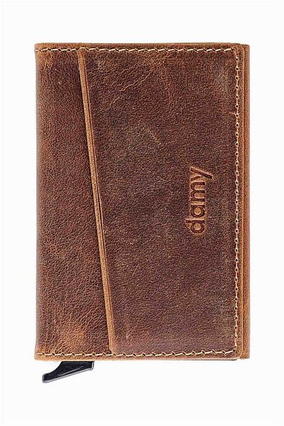 DAMY Γνήσιο Δερμάτινο Unisex Μηχανισμός Κάρτας 611cr - Ταν