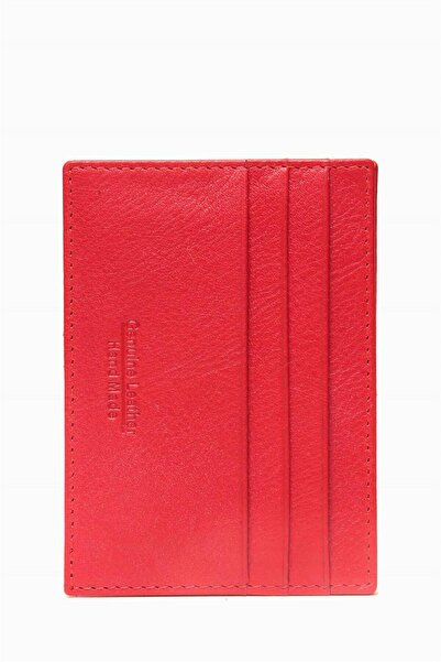 DAMY Genuine Leather Magic Card Holder 3101 - Red