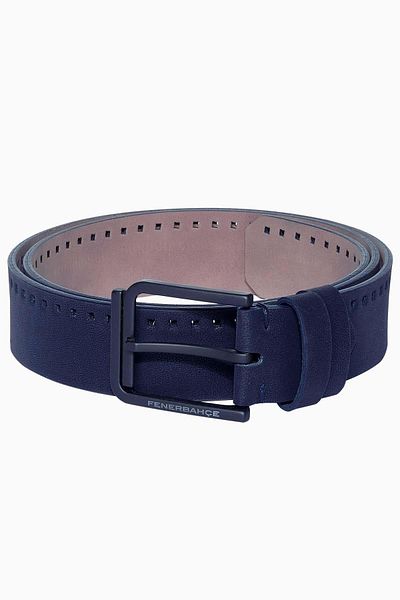 Fenerbahçe Genuine Leather Perforated Sports Belt Navy Blue - Ha097Eds29
