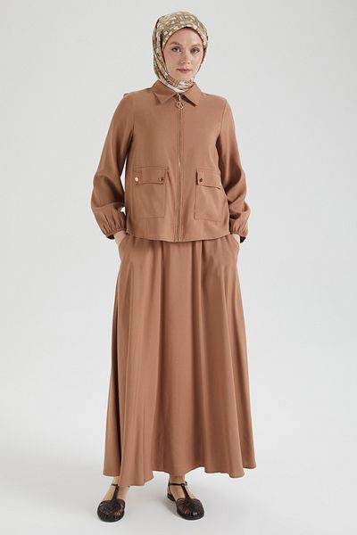 Armine Trend Cotton Linen Fabric, Elegant, Fashionable and Comfortable Skirt Suit