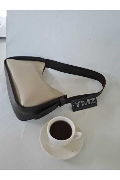 YMZBAG Пряма кавова сумка з візоном на плечі