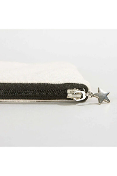 TATA CRAFT Premıum Clutch Kanvas Çanta 320gr Ham Renk 3 Kademeli Su Geçirmez Astarlı 25cmx18cm