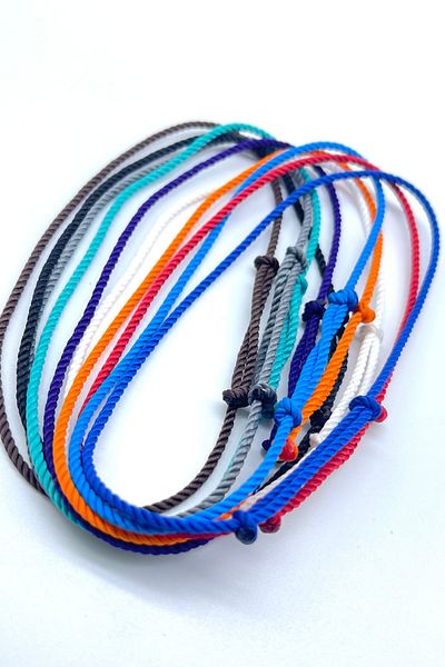 Concept HuBuTU 10 Pieces Simple and Stylish Twisted Rope Summer Rope Anklet Set