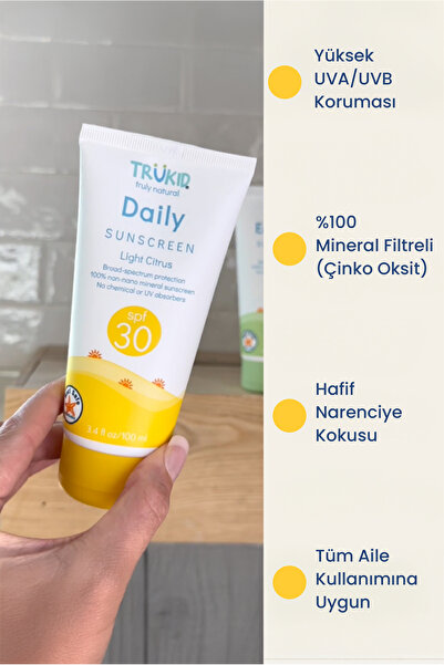 Trukid Günlük Kullanıma Uygun Güneş Kremi SPF 30 100 ml