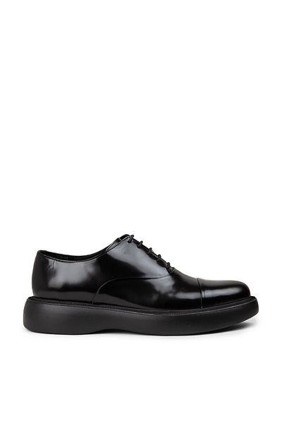 Deery Men's Genuine Leather Black Casual Shoes