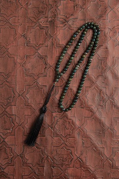 Saff Doğal Taş Certified Natural Blood Stone 99 Rosary