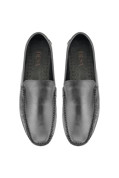 Desa Ανδρικό δερμάτινο loafer Ciara Black