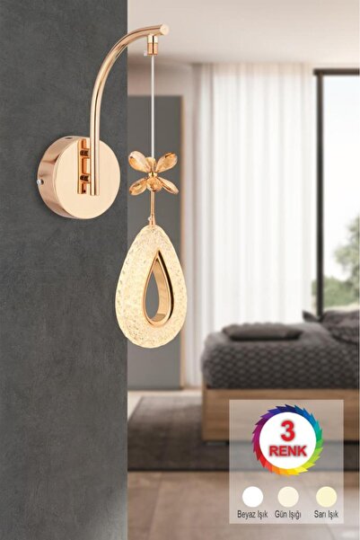 İstanbul Avize İstanbul Avize Hera Aplik Gold 3 Renk Ledli Modern Led Aplik