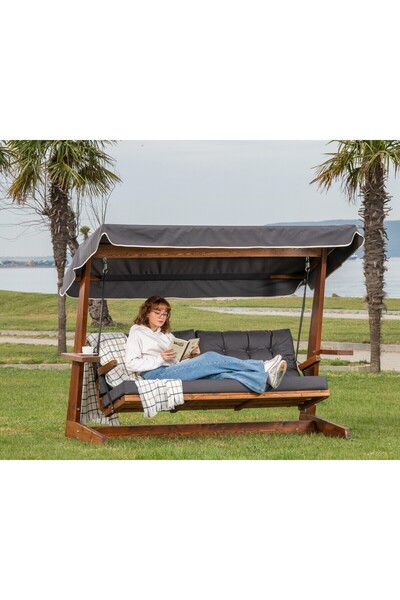 Aida Swings VİVA 2400 DÖRT KİŞİLİK AHŞAP BAHÇE SALINCAĞI