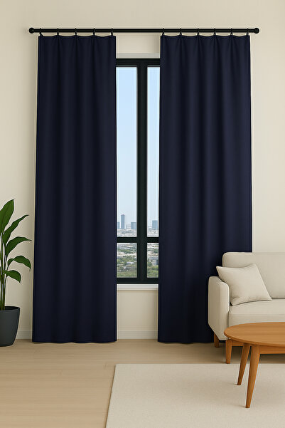 Premier Home Asso Background Curtain 140X270 Anthracite