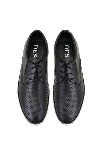 Desa Ανδρικά δερμάτινα casual παπούτσια Celia Black